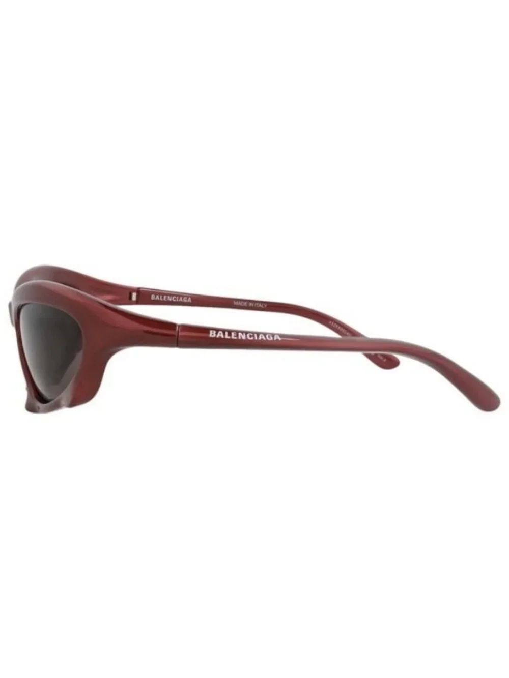 New Balenciaga Mens Shield/Wrap Burgundy Burgundy Grey Fashion Designer Sunglass